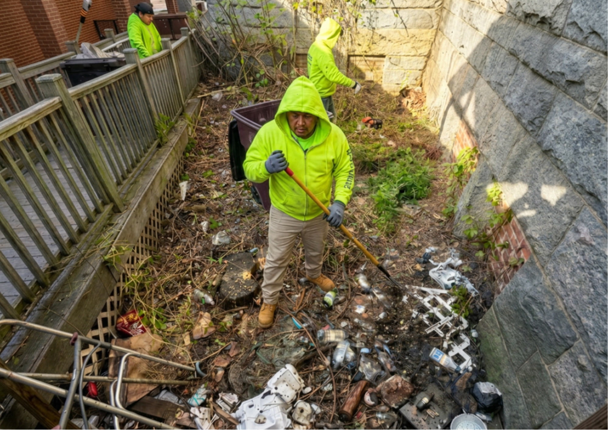 Tree Wise Guys cleaning up after land clearing work
